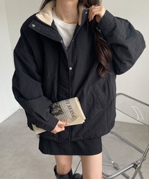 andme | スタンドカラーボリューム中綿ダウンジャケット(ブルゾン)