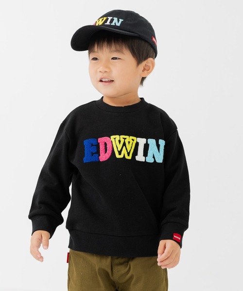 EDWIN(エドウィン)の「EDWIN / エドウィン 裏毛ロゴ トレーナー(スウェット・キッズ・B/C/D/E/F/A・100cm/110cm/120cm/130cm)」の1枚目の写真