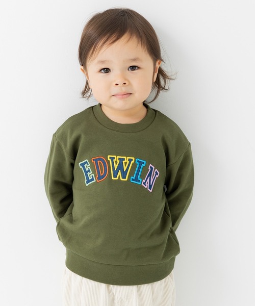 EDWIN(エドウィン)の「EDWIN / エドウィン 裏毛ロゴ トレーナー(スウェット・キッズ・B/C/D/E/F/A・100cm/110cm/120cm/130cm)」の3枚目の写真
