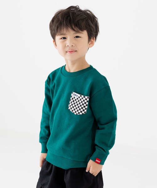 EDWIN(エドウィン)の「EDWIN / エドウィン 裏毛ロゴ トレーナー(スウェット・キッズ・B/C/D/E/F/A・100cm/110cm/120cm/130cm)」の6枚目の写真