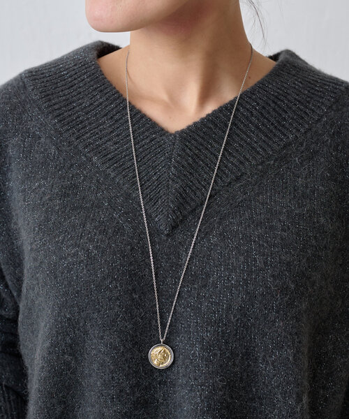 Vネックラメプルオーバー（ニット/セーター）｜BEARDSLEY（ビアズリー