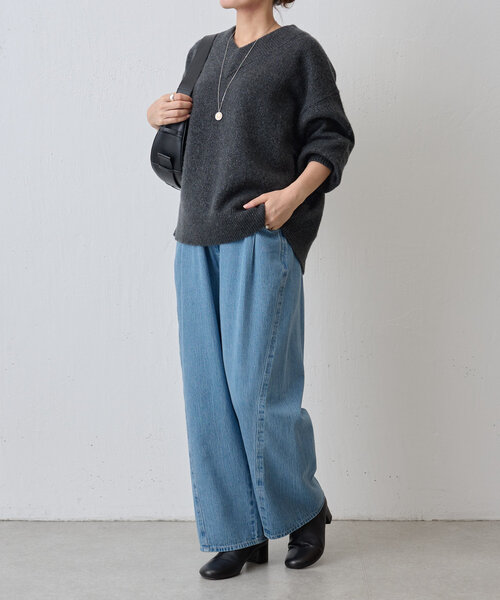 Vネックラメプルオーバー（ニット/セーター）｜BEARDSLEY