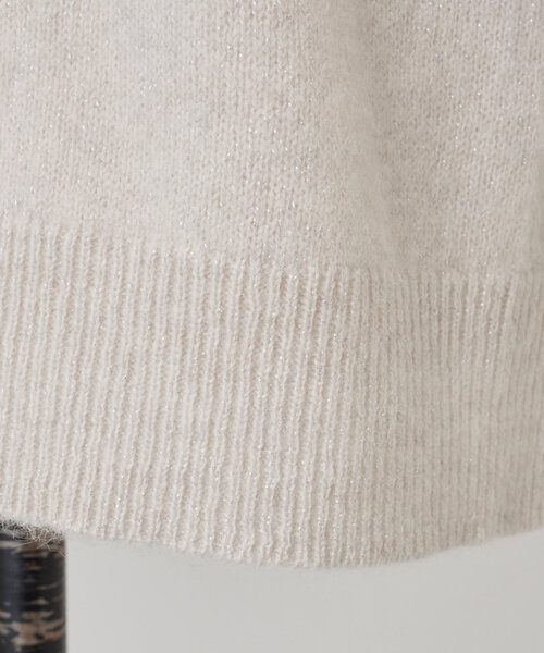 BEARDSLEY（ビアズリー）の「Vネックラメプルオーバー（ニット/セーター・レディース・ダークグレー/ベージュ・FREE）」の20枚目の写真