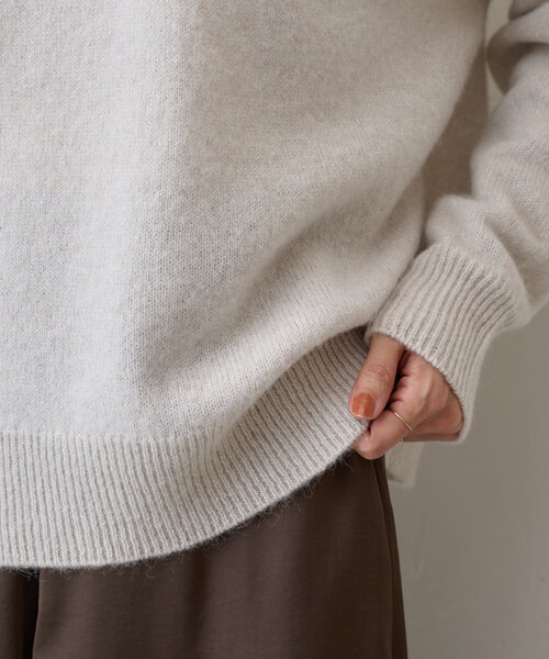 Vネックラメプルオーバー（ニット/セーター）｜BEARDSLEY