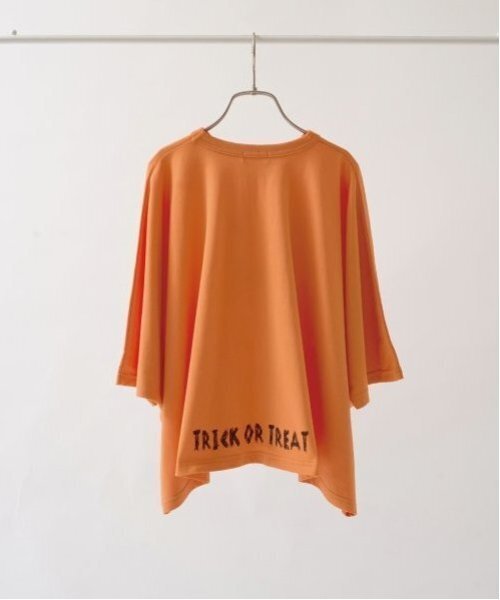 b・ROOM（ビールーム）の「【ハロウィン】カボチャ＆ねこアソート変形Tシャツ（Tシャツ/カットソー・キッズ・ブラック/オレンジ・M/L）」の5枚目の写真