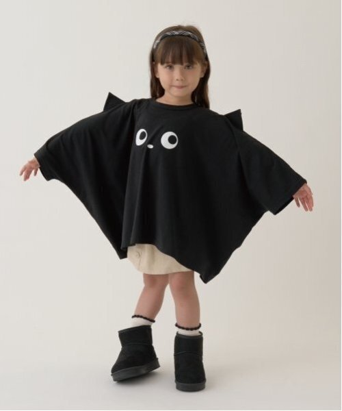 b・ROOM（ビールーム）の「【ハロウィン】カボチャ＆ねこアソート変形Tシャツ（Tシャツ/カットソー・キッズ・ブラック/オレンジ・M/L）」の11枚目の写真