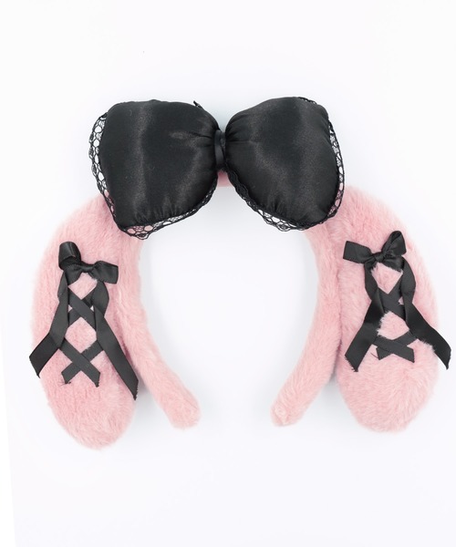 Tika（ティカ）の「コスプレ かわいい アニマル もこもこ プードル うさぎ へそ出し ふわふわ リボン 6点セット（コスチューム/パーティーグッズ・レディース・ピンク・L/M/S）」の2枚目の写真