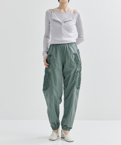 スーツ disemBySiiK embroidery linen slacks disemBySiiK embroidery linen slacks