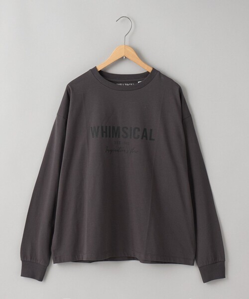 coen(コーエン)の「【WELLTECT】天竺ロゴプリントロングスリーブTシャツ(Tシャツ/カットソー・レディース・ダークグレー/オフホワイト/ブラック・L/M)」の5枚目の写真