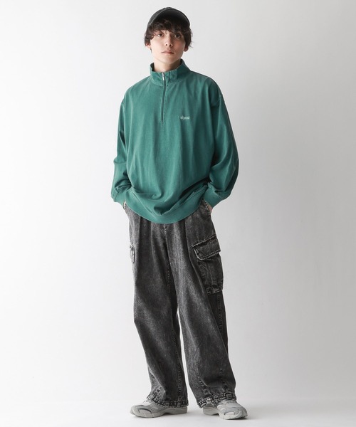 セール】【SIGNAL SPORTS】ヴィンテージライク/ピグメントハーフジップ