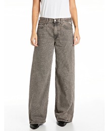 REPLAY | ワイドレッグAMELYE リサイクルブラックデニム(デニムパンツ)