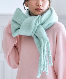 estaa（エスタ）の「【WEB限定】12色展開 洗える フリンジ ボリュームマフラー（マフラー）」