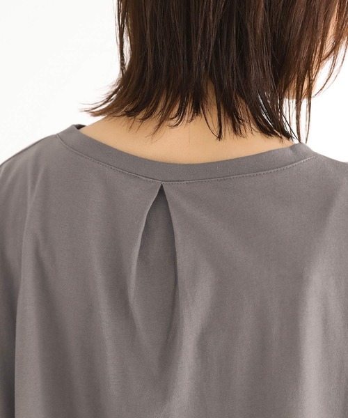 n'OrLABEL(ノアールレーベル)の「変形ドレープチュニックカットソー(Tシャツ/カットソー・レディース・ブラック/ブラウン/グレー・FREE)」の12枚目の写真
