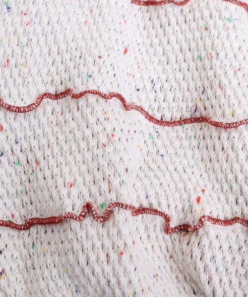 l'atelier du savon（アトリエドサボン）の「カラフルネップ もふもふバッグ（ハンドバッグ・レディース・オフホワイト/ネイビー・FREE）」の3枚目の写真