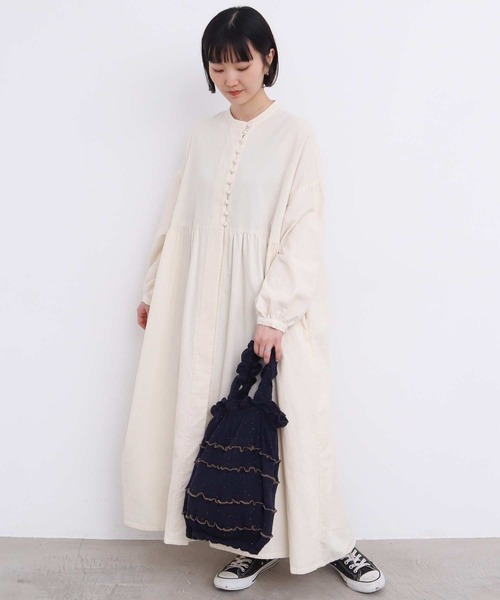 l'atelier du savon（アトリエドサボン）の「カラフルネップ もふもふバッグ（ハンドバッグ・レディース・オフホワイト/ネイビー・FREE）」の21枚目の写真