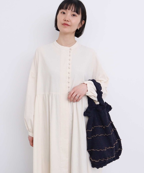 l'atelier du savon（アトリエドサボン）の「カラフルネップ もふもふバッグ（ハンドバッグ・レディース・オフホワイト/ネイビー・FREE）」の18枚目の写真