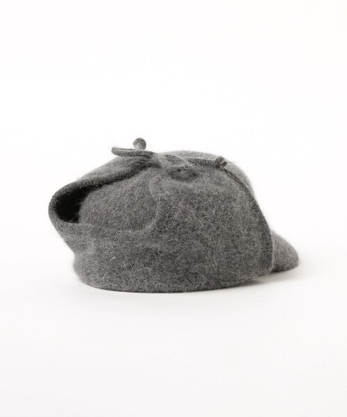 Ray BEAMS（レイビームス）の「アンゴラ混 フライト キャップ（キャップ・レディース・チャコールグレー/ブラック・ONE SIZE）」の9枚目の写真