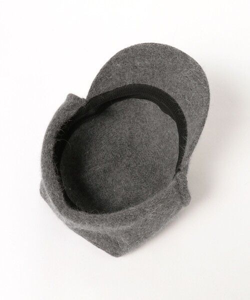 Ray BEAMS（レイビームス）の「アンゴラ混 フライト キャップ（キャップ・レディース・チャコールグレー/ブラック・ONE SIZE）」の10枚目の写真
