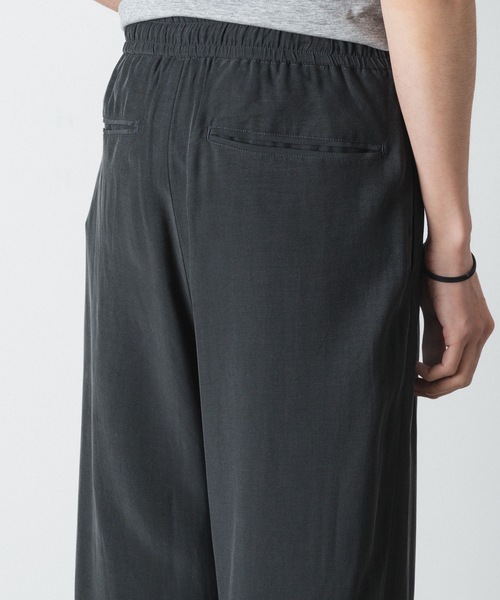 ATTACHMENT（アタッチメント）の「CU/RY フィブリルタフタ イージートラウザーズ / CU/RY FIBRIL TAFFETA EASY TROUSERS（スラックス・メンズ・ブラック/ダークグレー・1/2/3）」の5枚目の写真