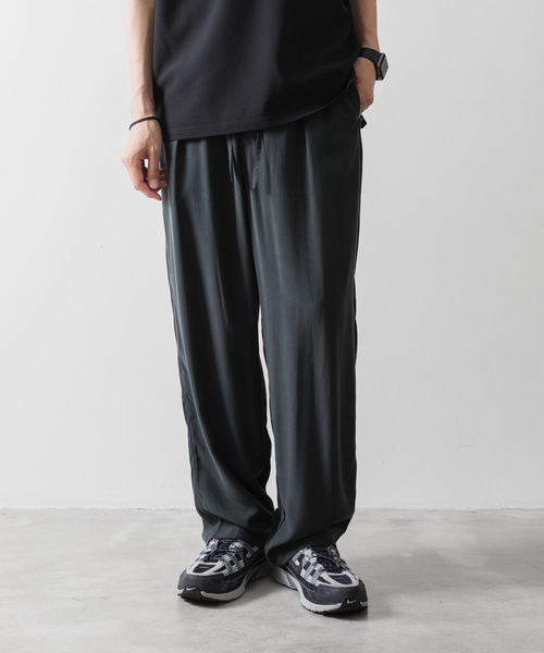 ATTACHMENT（アタッチメント）の「CU/RY フィブリルタフタ イージートラウザーズ / CU/RY FIBRIL TAFFETA EASY TROUSERS（スラックス・メンズ・ブラック/ダークグレー・1/2/3）」の19枚目の写真