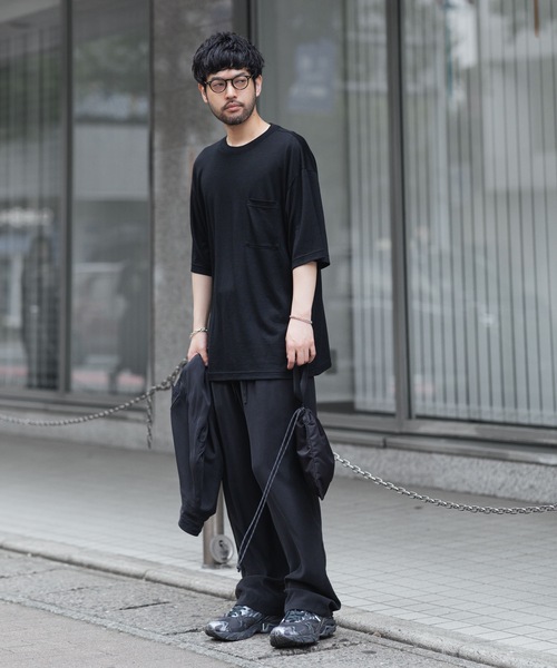 ATTACHMENT（アタッチメント）の「CU/RY フィブリルタフタ イージートラウザーズ / CU/RY FIBRIL TAFFETA EASY TROUSERS（スラックス・メンズ・ブラック/ダークグレー・1/2/3）」の11枚目の写真