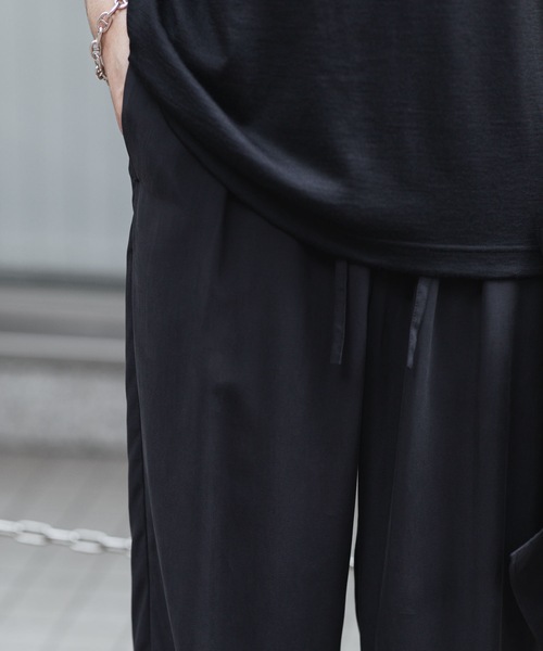 ATTACHMENT（アタッチメント）の「CU/RY フィブリルタフタ イージートラウザーズ / CU/RY FIBRIL TAFFETA EASY TROUSERS（スラックス・メンズ・ブラック/ダークグレー・1/2/3）」の14枚目の写真