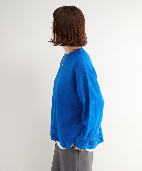 【短期間限定】PRISTINE 追撚フライスクルーネックプルオーバー ULTIMA超強撚フライスプルオーバー（五分袖）(02_M 10_