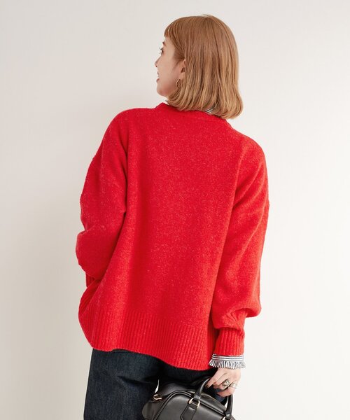 ブルーベリー シアーヘンリーネックプルオーバー(F OFF WHITE): トップス