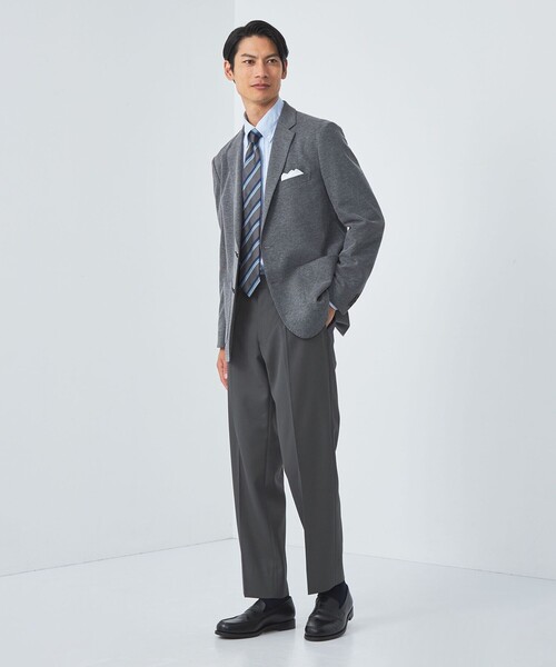 green label relaxing（グリーンレーベルリラクシング）の「TW ツイル サイドアジャスター 1プリーツ スラックス -マシンウォッシャブル-（スラックス・メンズ・ダークグリーン/ダークグレー・XL/L/S/M）」の4枚目の写真