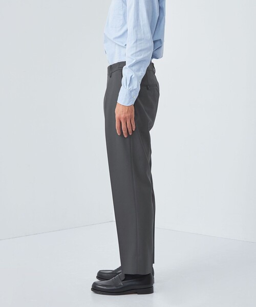 green label relaxing（グリーンレーベルリラクシング）の「TW ツイル サイドアジャスター 1プリーツ スラックス -マシンウォッシャブル-（スラックス・メンズ・ダークグリーン/ダークグレー・XL/L/S/M）」の10枚目の写真