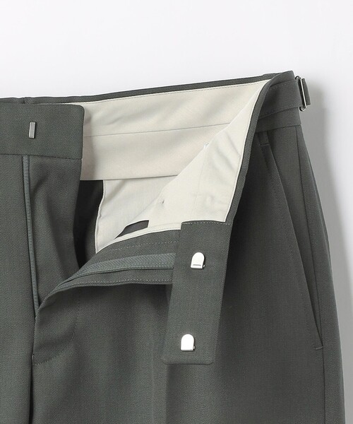 green label relaxing（グリーンレーベルリラクシング）の「TW ツイル サイドアジャスター 1プリーツ スラックス -マシンウォッシャブル-（スラックス・メンズ・ダークグリーン/ダークグレー・XL/L/S/M）」の19枚目の写真