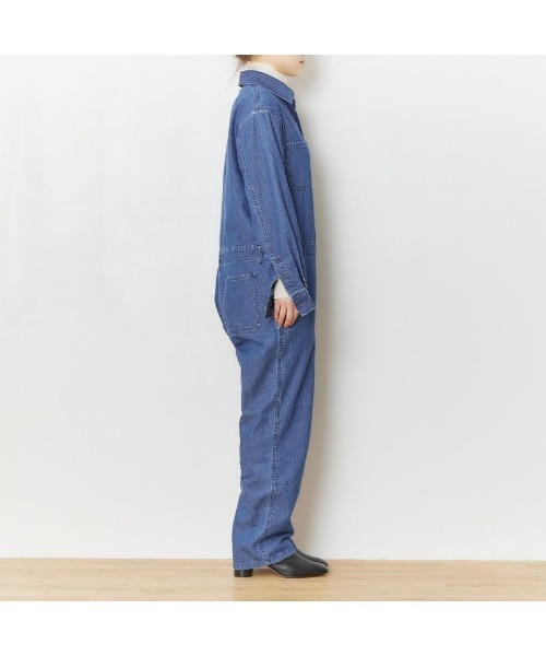 THE SHINZONE（ザ　シンゾーン）の「SHINZONE 22AMSPA08 DENIM JUMP SUITE（つなぎ/オールインワン・レディース・ネイビー・34）」の4枚目の写真