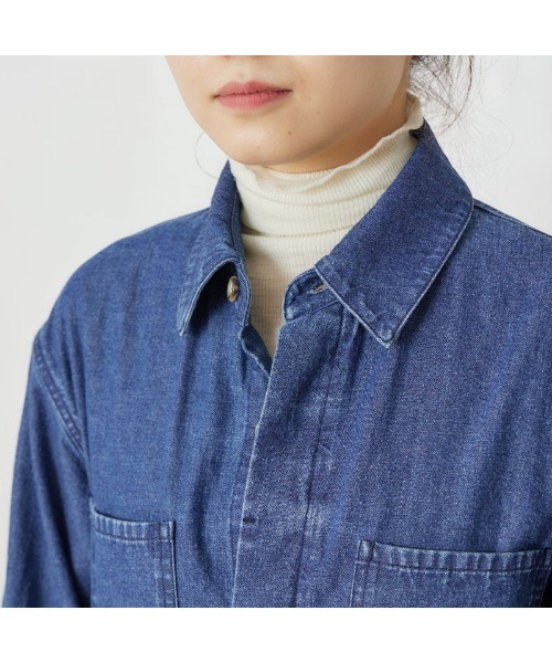 THE SHINZONE（ザ　シンゾーン）の「SHINZONE 22AMSPA08 DENIM JUMP SUITE（つなぎ/オールインワン・レディース・ネイビー・34）」の6枚目の写真