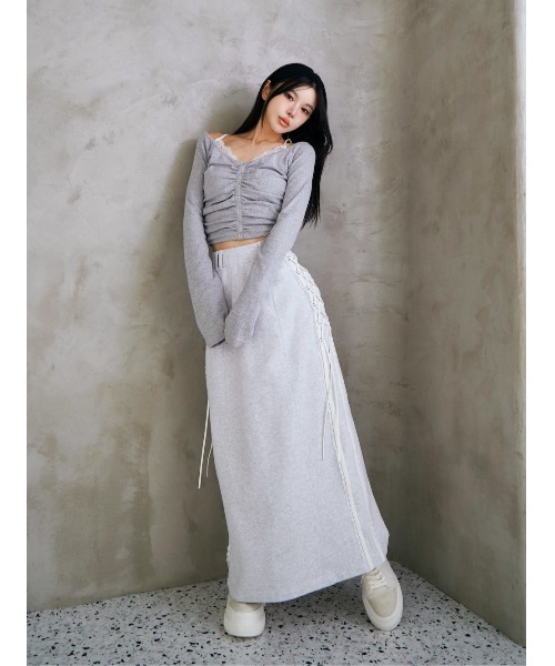 ダーリッチ darich コットンレースデザイントップス WHT ホワイト