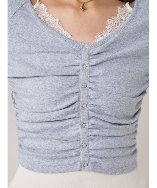 レースドッキングトップス　完売品　darich グレー　ダーリッチ レースドッキングトップス – Darich (ダーリッチ)