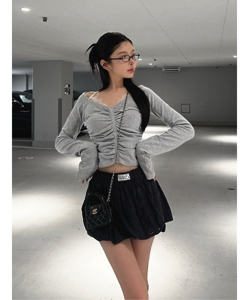 darich / レースドッキングトップス ダーリッチ Darich レースドッキングトップス （ブラック