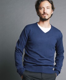【SELECT】IR:CASHMERE TOUCH ACRYLIC V/N KNIT/カシミアタッチアクリルVNニット