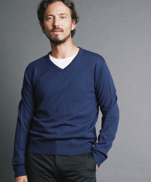 Magine（マージン）の「【SELECT】IR:CASHMERE TOUCH ACRYLIC V/N KNIT/カシミアタッチアクリルVNニット（ニット/セーター・メンズ・ブルー/ネイビー/チャコールグレー/ブラック・L/M）」の14枚目の写真