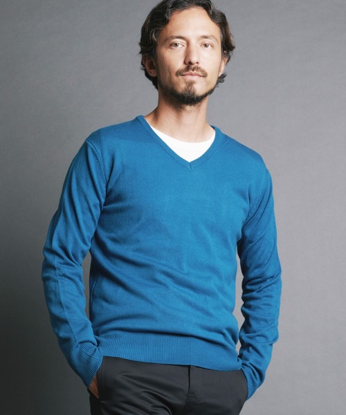 Magine（マージン）の「【SELECT】IR:CASHMERE TOUCH ACRYLIC V/N KNIT/カシミアタッチアクリルVNニット（ニット/セーター・メンズ・ブルー/ネイビー/チャコールグレー/ブラック・L/M）」の20枚目の写真