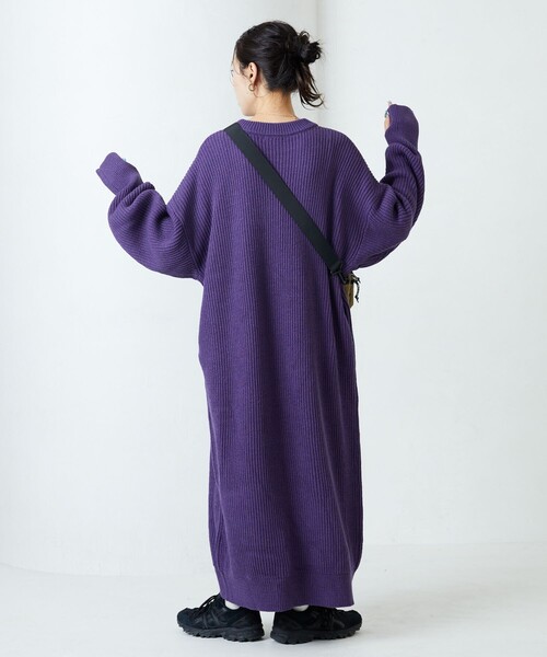 プリーツプリーズ　ビッグシルエット　ワンピース　配色　カラーブロック　極美品 セール】限定展開 片畦 ボリューム ビッグシルエット ワンピース