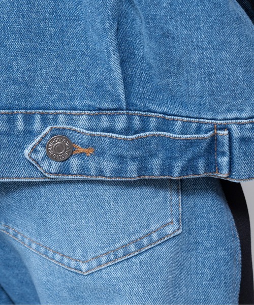 DOLLUPOOPS（ドールアップウップス）の「【ZOZO限定商品】フロントスウェットドッキングデニムトップス（スウェット・レディース・ブラック/グレー・38）」の17枚目の写真