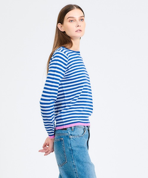 セール】JUMPER1234 / カシミヤボーダーニット《ONLINE