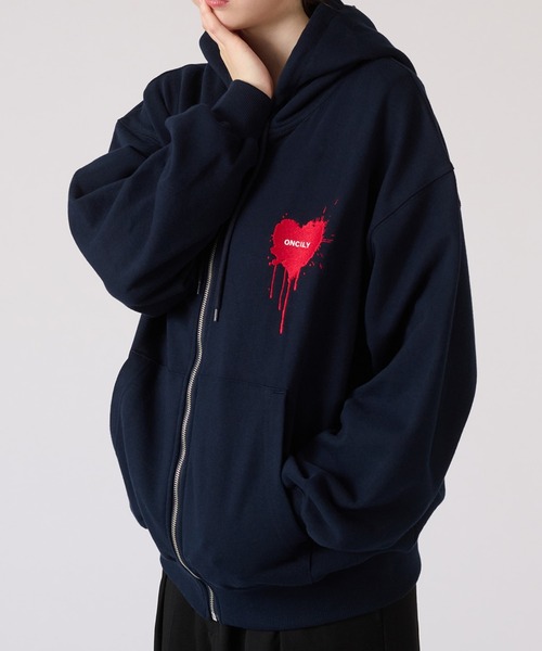 セール】HEART LOGO FULL-ZIP HOODIE / ハートロゴフルジップ