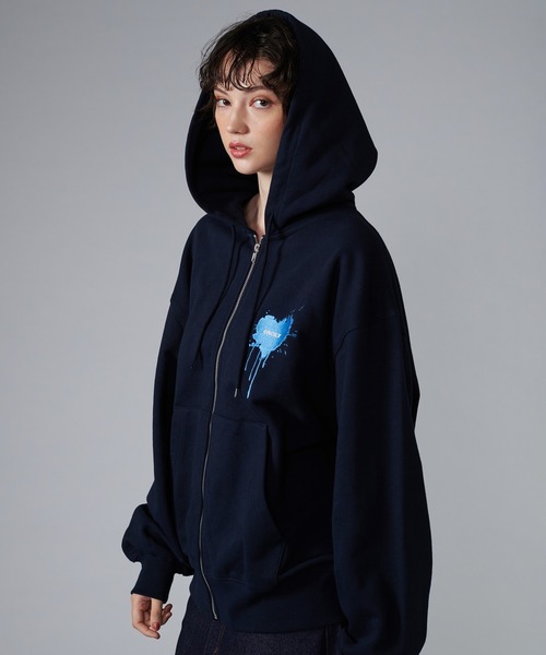 セール】HEART LOGO FULL-ZIP HOODIE / ハートロゴフルジップ