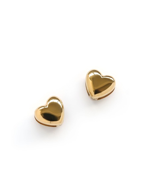 colleca la（コレカラ）の「[stainless]ステンレス・両面ハート ワンタッチピアス〈金属アレルギー対応〉（ピアス（両耳用）・レディース・シルバー/ゴールド・FREE）」の6枚目の写真