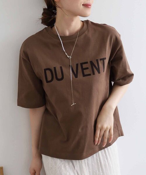 【セール】DU VENT フロッキーロゴTシャツ（Tシャツ/カットソー）｜le.coeur blanc（ルクールブラン）