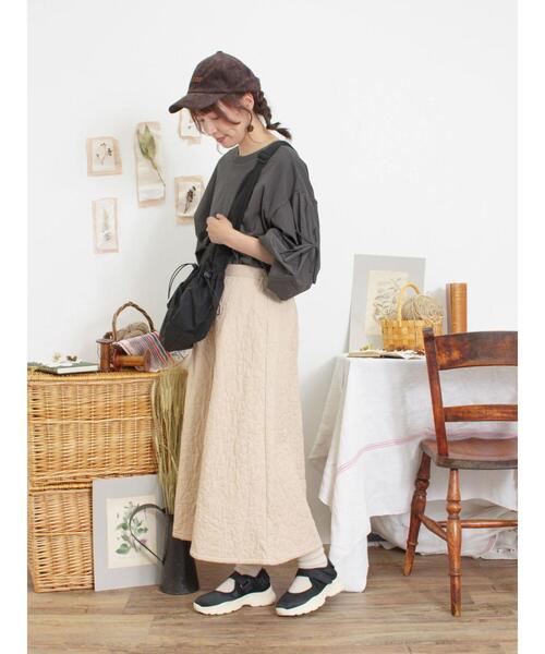 Samansa Mos2（サマンサ モスモス）の「前後2WAY袖りぼんプルオーバー（Tシャツ/カットソー・レディース・カーキ/ベージュ/ブラック・F）」の11枚目の写真