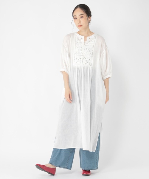セール】タイルレースワンピース（ワンピース）｜studio CLIP