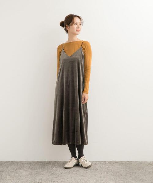LE GLAZIK(ルグラジック)の「Le GLAZIK キャミソールドレス(ワンピース・レディース・ネイビー/カーキ・36)」の10枚目の写真