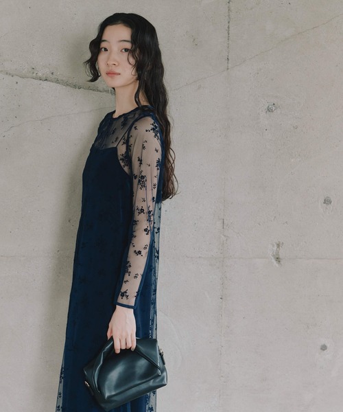 s*o様 カエン　kaene 2WAY ドレス　結婚式　お呼ばれ　二次会　パーテ フロッキーベロア2wayドレス【結婚式 二次会 同窓会 成人式